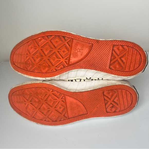 Converse Not A Chuck White and Black Canvas Sneakers - Picture 7 of 8